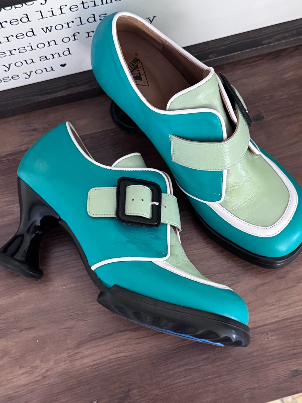 FLUEVOG Lolly - Green Shoes - Picture 6 of 9